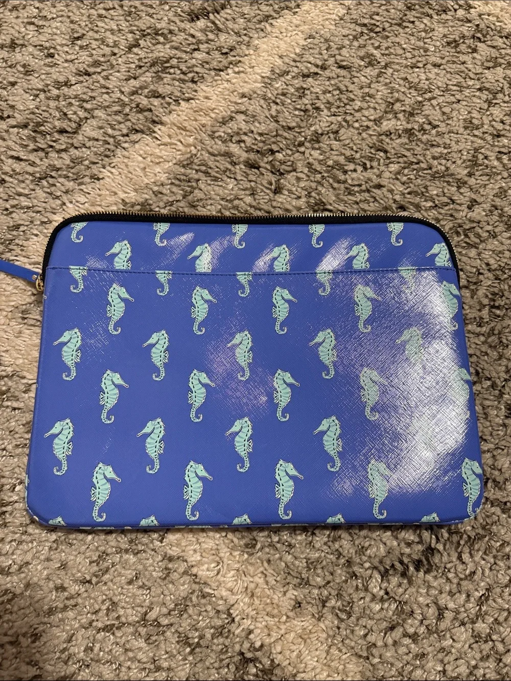 kate spade Blue Seahorse Pattern Tablet Sleeve